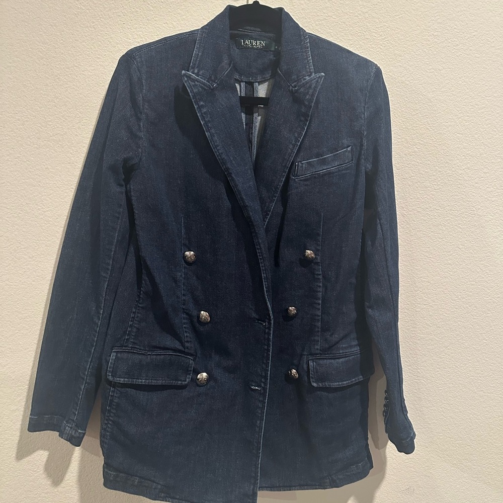 Ralph Lauren Navy Double-Breasted Blazer